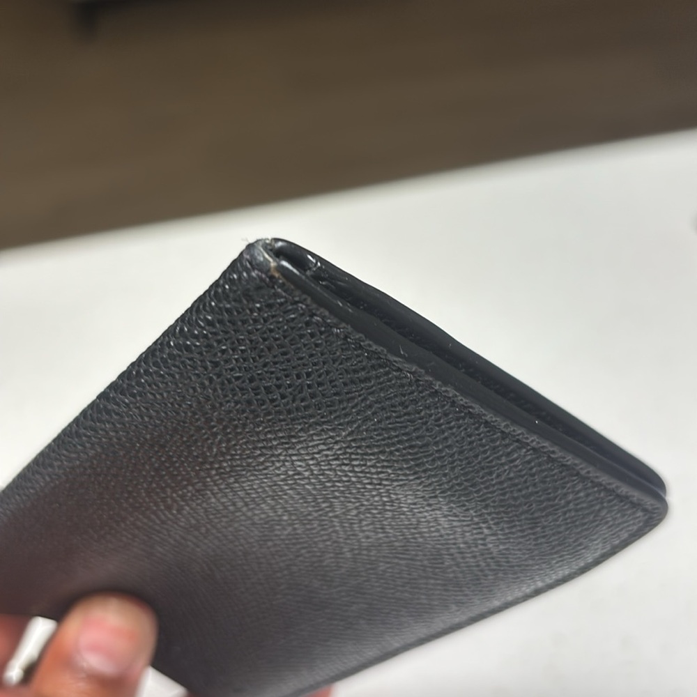 Black Men’s Pebbled Leather Coach Wallet - Picture 3 of 14
